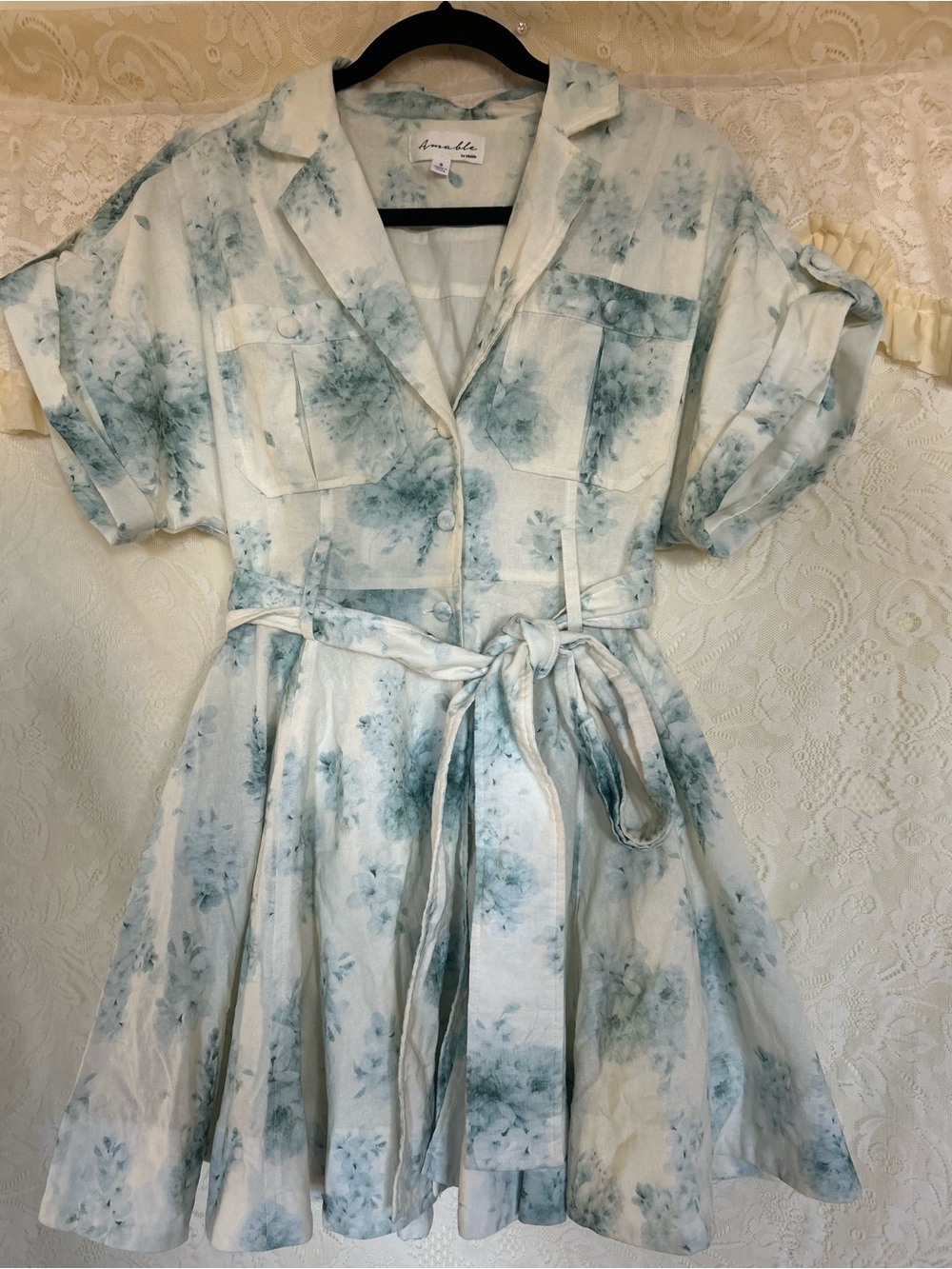 Amable by Mable linen cotton blend dress size S